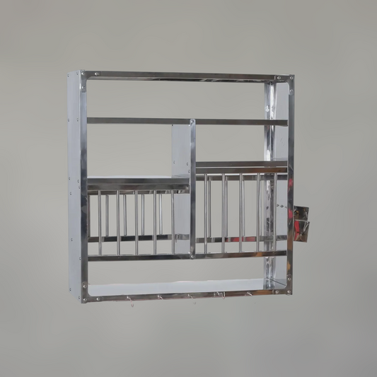 Wall-Mounted Stainless Steel Dish Rack — Multi-Tier Kitchen Storage & Drying System