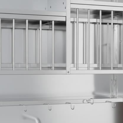 Wall-Mounted Stainless Steel Dish Rack — Multi-Tier Kitchen Storage & Drying System