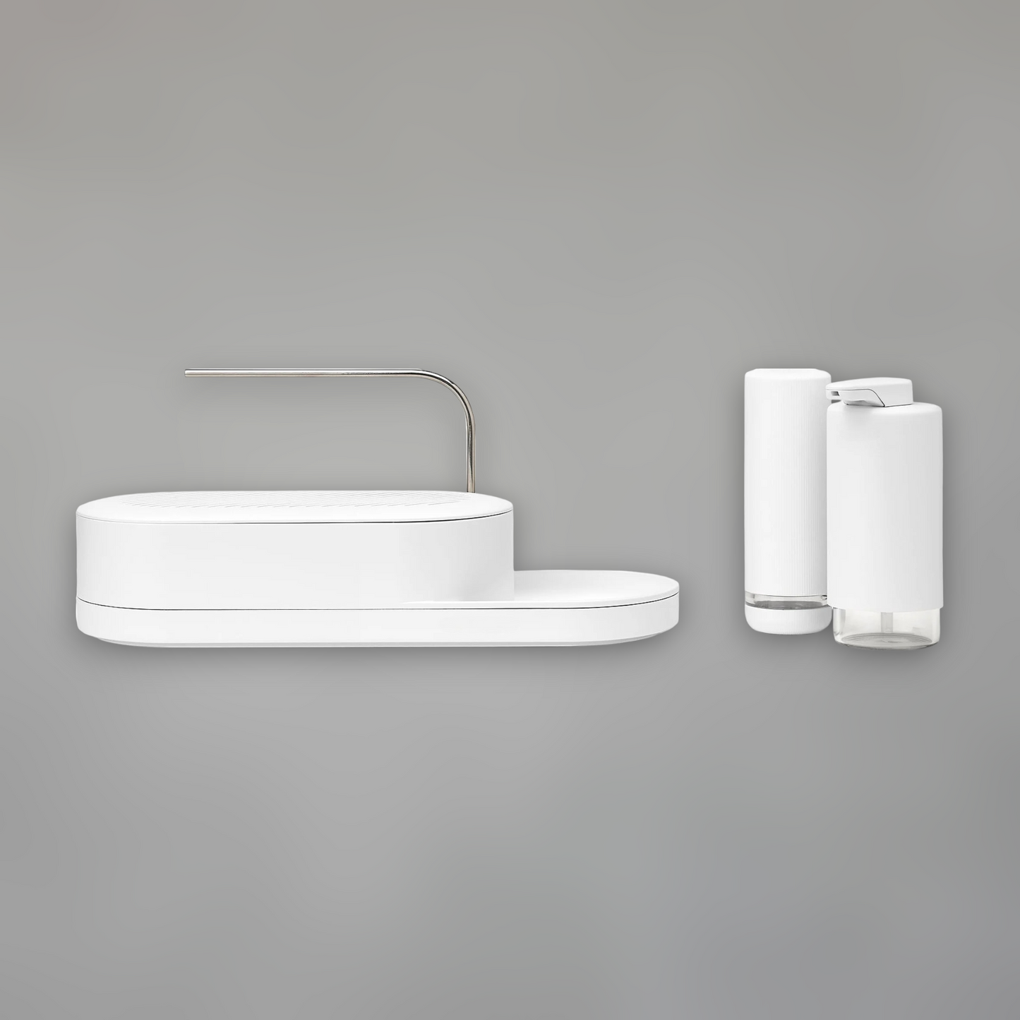 Modern Compact Sink Organizer — Stainless Steel & Polymer Kitchen Station