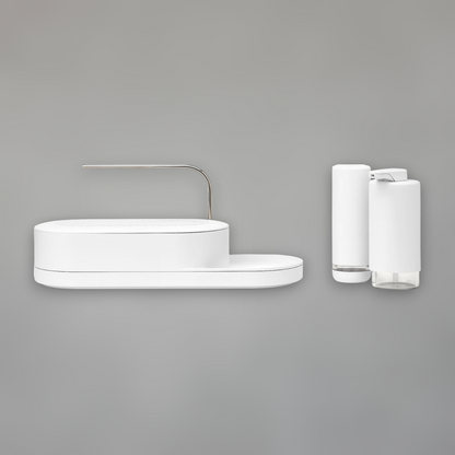 Modern Compact Sink Organizer — Stainless Steel & Polymer Kitchen Station