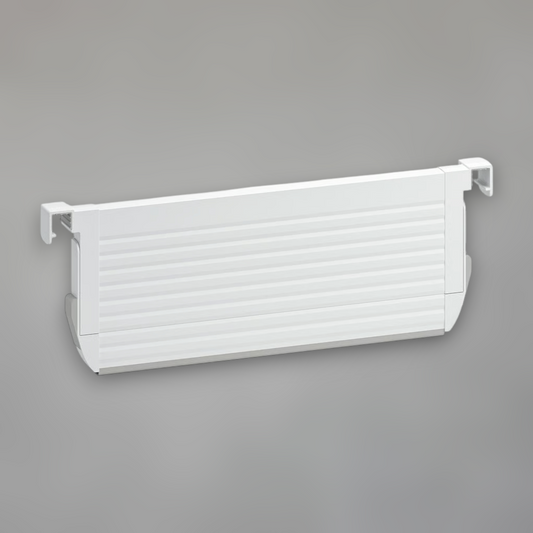 Adjustable Drawer Divider — White Aluminum Organizer for Kitchen Cabinetry