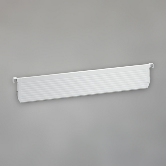 Adjustable Drawer Divider — White Aluminum Organizer for Kitchen Cabinetry