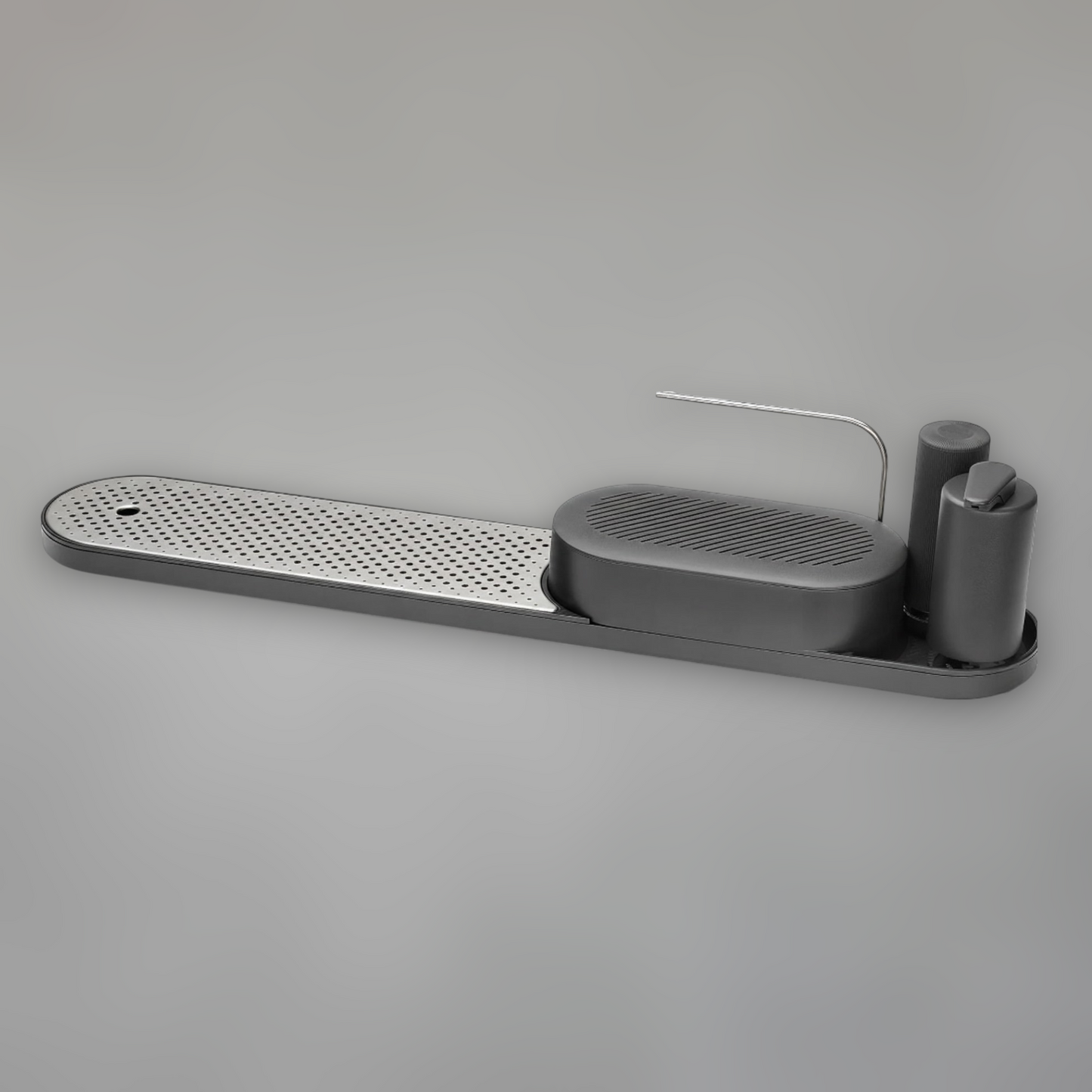 Modern Over-the-Sink Kitchen Organizer — Stainless Steel & Polymer Drying Station