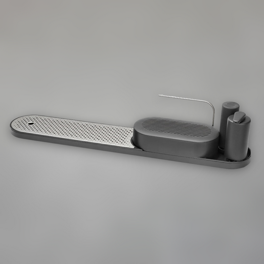 Modern Over-the-Sink Kitchen Organizer — Stainless Steel & Polymer Drying Station