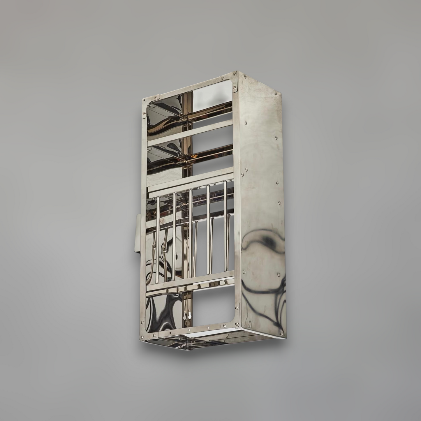 Wall-Mounted Stainless Steel Dish Rack — Multi-Tier Kitchen Storage & Drying System