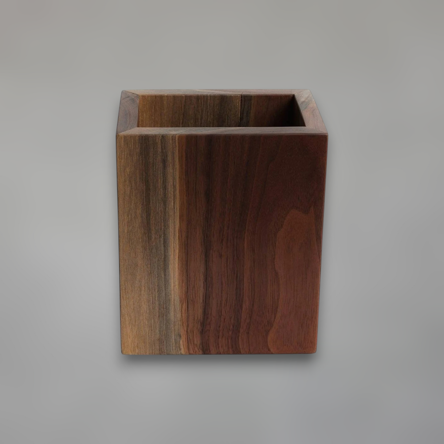 Solid Wood Kitchen Utensil Crock | Minimalist Countertop Organizer
