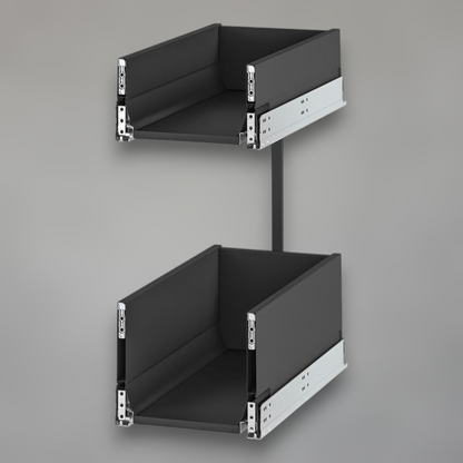 Pull-Out Dual-Tier Kitchen Storage System