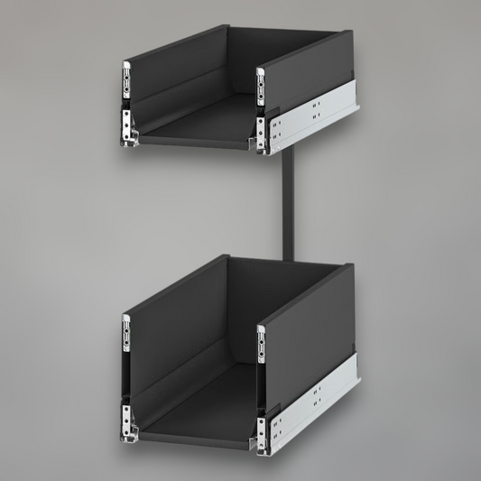 Pull-Out Dual-Tier Kitchen Storage System