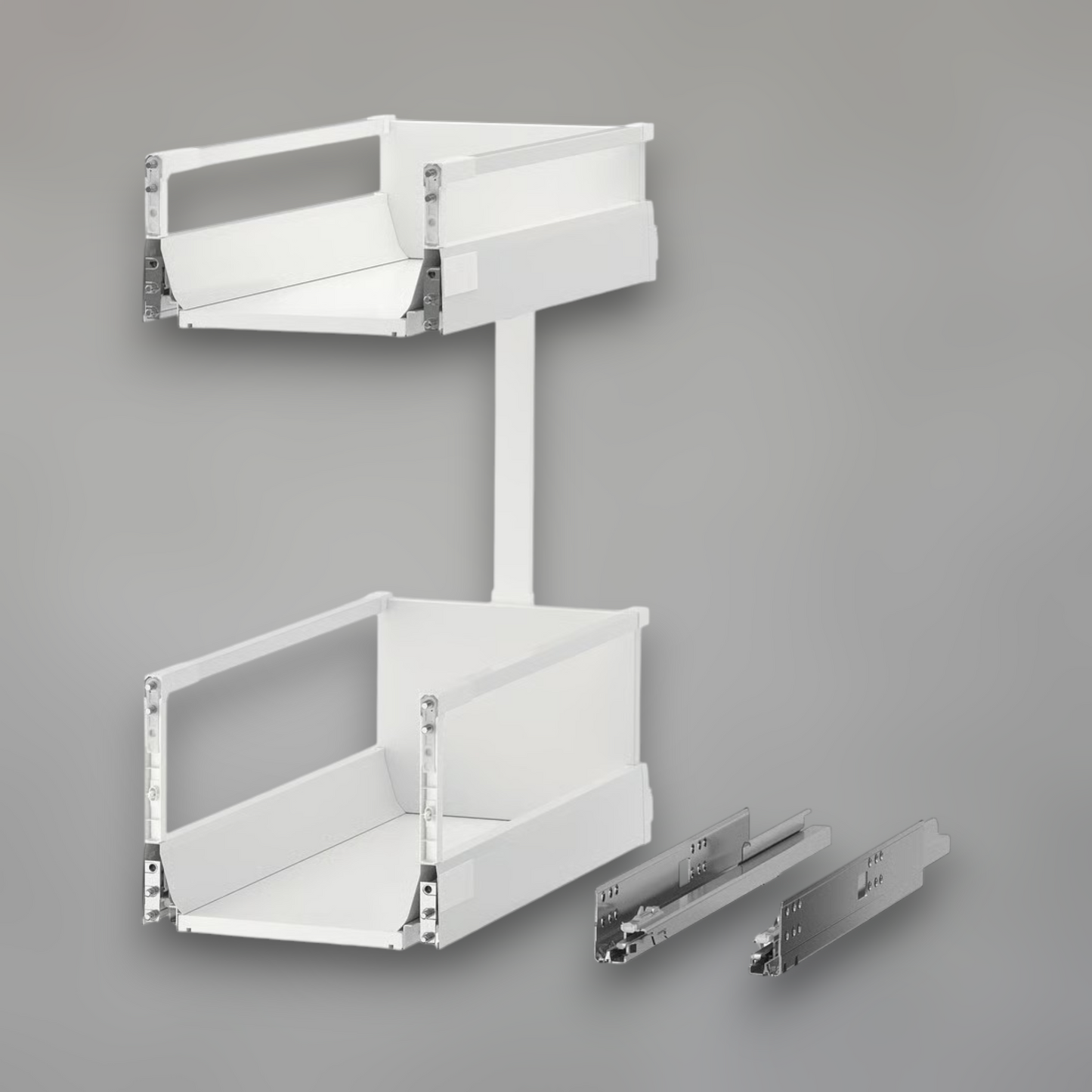 Pull-Out Dual-Tier Kitchen Storage System