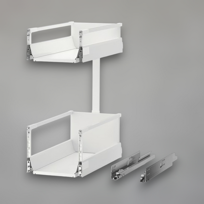 Pull-Out Dual-Tier Kitchen Storage System