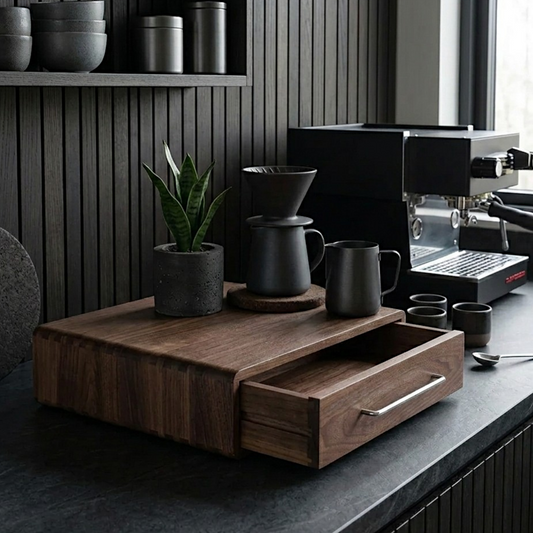 Solid Wood Horizontal Organizer Cabinet | Extra-Large Minimalist Storage Base