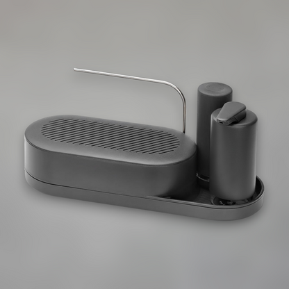 Modern Compact Sink Organizer — Stainless Steel & Polymer Kitchen Station