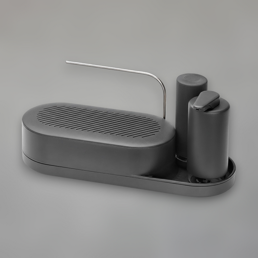 Modern Compact Sink Organizer — Stainless Steel & Polymer Kitchen Station