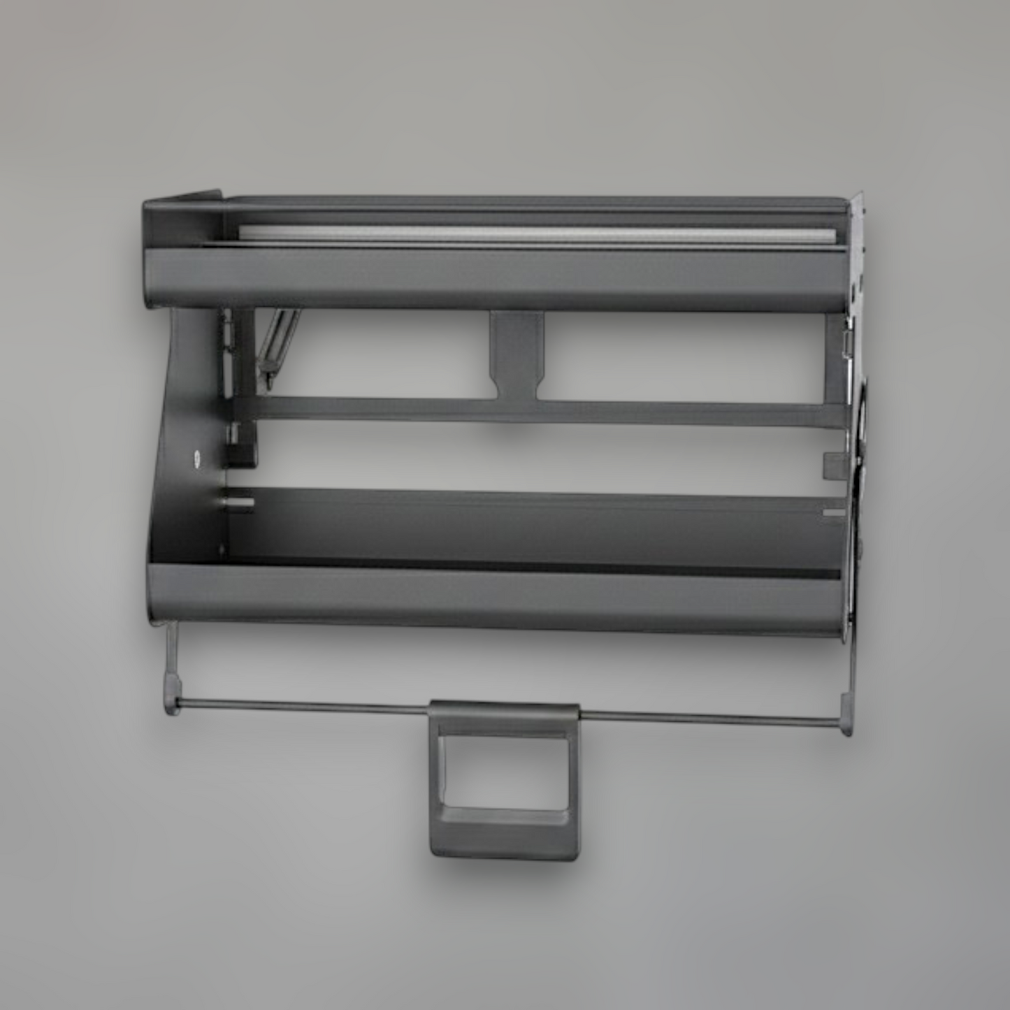 Pull-Down Kitchen Cabinet Organizer — Soft-Close Upper Shelf Lift Mechanism