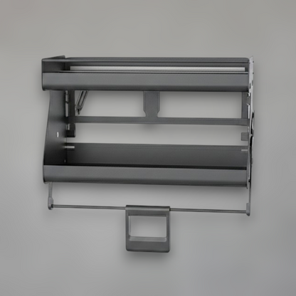 Pull-Down Kitchen Cabinet Organizer — Soft-Close Upper Shelf Lift Mechanism