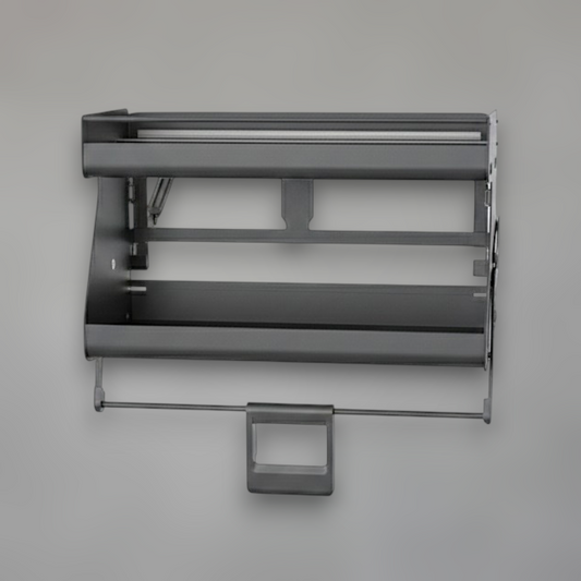 Pull-Down Kitchen Cabinet Organizer — Soft-Close Upper Shelf Lift Mechanism